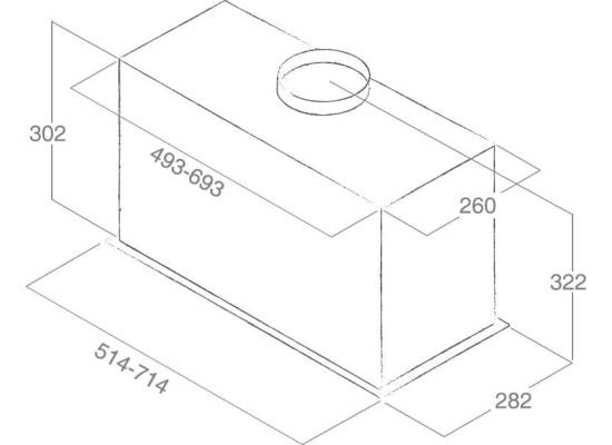 __DODATKOWY RABAT %__ Okap do zabudowy ELICA LANE B BL MAT/A/52 czarny (PRF0178832)