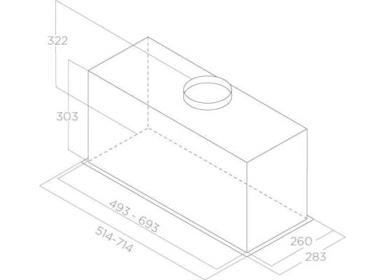 __DODATKOWY RABAT %__ Okap do zabudowy ELICA LANE SENSOR IX/A/72 stal nierdzewna (PRF0188201)