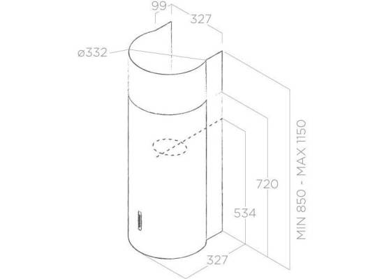 _kupon RABAT %_| Okap przyścienny ELICA STONE WH/A/33 biały | 559 m3/h (PRF0007123A)