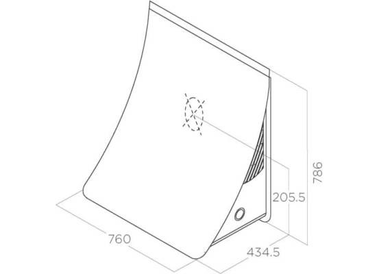 _kupon RABAT %_| Okap przyścienny ELICA NUAGE DRYWALL/F/75 stal nierdzewna | 580 m3/h (PRF0096484)