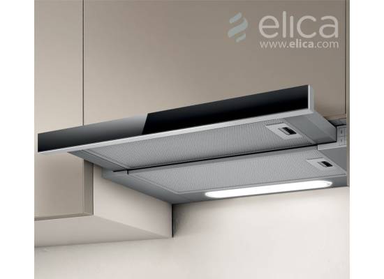 _kupon RABAT %_|_wysyłka 24H*_| Okap teleskopowy ELICA ELITE 14 LUX GRVT/A/90 szary + czarne szkło | 304 m3/h (PRF0098879B)