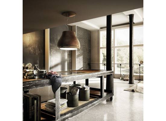_kupon RABAT %_| Okap wyspowy ELICA SHINING RUST/F/50 metal z efektem rdzy | 460 m3/h (PRF0120528A)