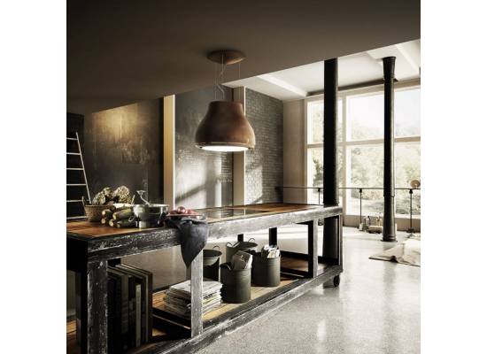 _kupon RABAT %_| Okap wyspowy ELICA SHINING CAST IRON/F/50 metal z efektem żeliwa | 460 m3/h (PRF0120590A)