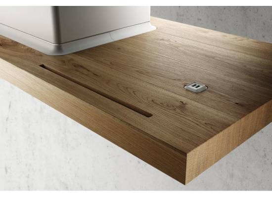 _kupon RABAT %_| Okap przyścienny ELICA BIO WH/A/90 ROVERE biały + rama dąb | 680 m3/h (PRF0147266A)