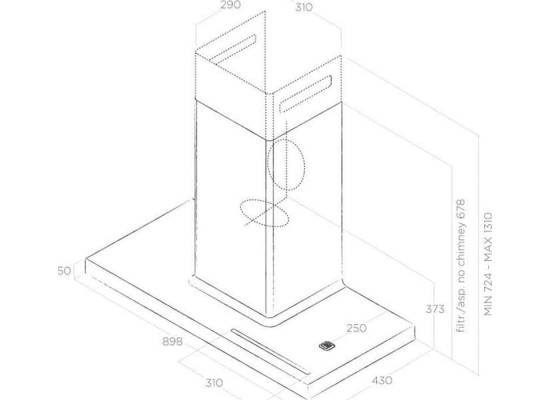 _kupon RABAT %_| Okap przyścienny ELICA BIO WH/A/90 ROVERE biały + rama dąb | 680 m3/h (PRF0147266A)