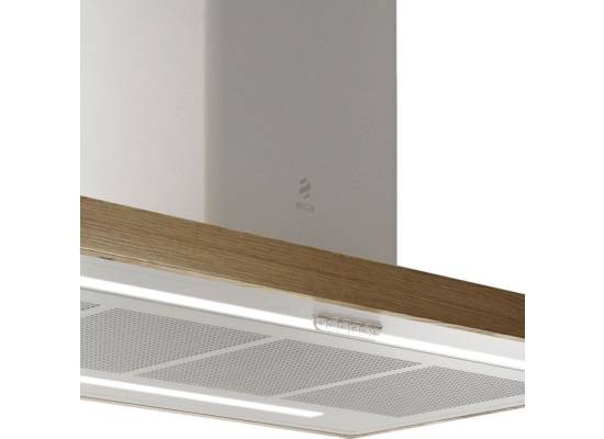 _kupon RABAT %_| Okap wyspowy ELICA BIO ISLAND WH/A/120 ROVERE biały + rama dąb | 680 m3/h (PRF0148081A)
