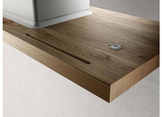 _kupon RABAT %_| Okap wyspowy ELICA BIO ISLAND WH/A/120 ROVERE biały + rama dąb | 680 m3/h (PRF0148081A)