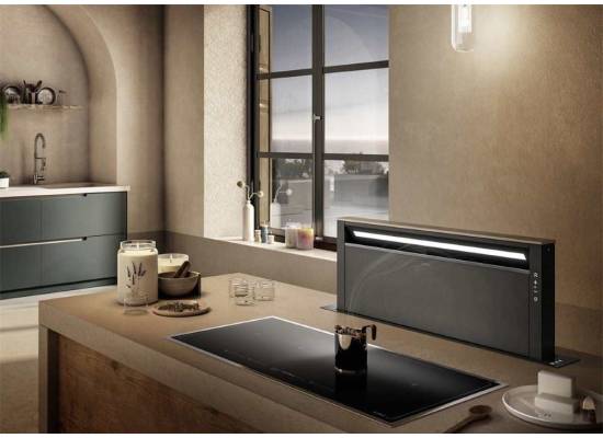 _kupon RABAT %_| Okap blatowy ELICA downdraft GETUP BL MAT/A/90 czarny mat + czarne szkło | 720 m3/h (PRF0162784)