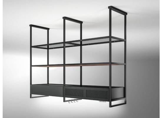_kupon RABAT %_| Okap wyspowy ELICA OPEN SUITE SUPERIOR BL/F/80 czarny | 500 m3/h (PRF0165965A)