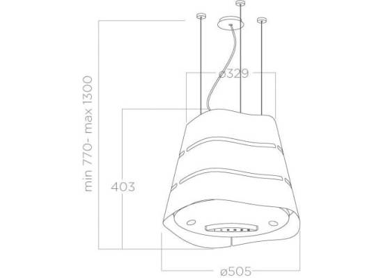 _kupon RABAT %_| Okap wyspowy ELICA WAVE UX IX/F/51 stal nierdzewna | 610 m3/h (PRF0171194)