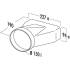 Łącznik ELICA prostokątny-okrągły 227x94 Ø150 mm (KIT0121008)
