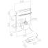 _kupon RABAT %_| Okap blatowy ELICA downdraft PANDORA IX/F/90 stal nierdzewna + czarne szkło | 669 m3/h (PRF0120980)