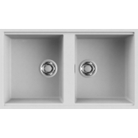 Zlew ELLECI BEST 450 BSO bianco (G68) GRANITEK (LGB45068BSO) *** zamów wycięcie otworów GRATIS ***