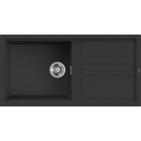 Zlew ELLECI BEST 480 nero (G40) GRANITEK (LGB48040) *** zamów wycięcie otworów GRATIS ***