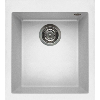 Zlew ELLECI QUADRA 100 bianco (G68) GRANITEK (LGQ10068) *** zamów wycięcie otworów GRATIS ***
