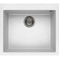 Zlew ELLECI QUADRA 105 bianco (G68) GRANITEK (LGQ10568) *** zamów wycięcie otworów GRATIS ***