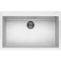 Zlew ELLECI QUADRA 130 bianco (G68) GRANITEK (LGQ13068) *** zamów wycięcie otworów GRATIS ***