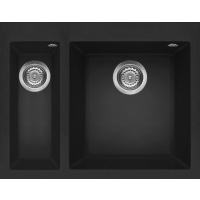 Zlew ELLECI QUADRA 150 nero (G40) GRANITEK (LGQ15040) *** zamów wycięcie otworów GRATIS ***