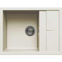 Zlew ELLECI UNICO 125 bianco antico (G62) GRANITEK (LGU12562) *** zamów wycięcie otworów GRATIS ***