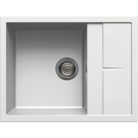 Zlew ELLECI UNICO 125 bianco (G68) GRANITEK (LGU12568) *** zamów wycięcie otworów GRATIS ***