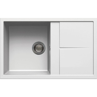 Zlew ELLECI UNICO 300 bianco (G68) GRANITEK (LGU30068) *** zamów wycięcie otworów GRATIS ***