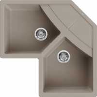 Zlew ELLECI UNICO CORNER tortora (G43) GRANITEK (LGUCOR43) *** zamów wycięcie otworów GRATIS ***