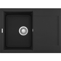 Zlew ELLECI EASY 135 nero (G40) GRANITEK (LGY13540) *** zamów wycięcie otworów GRATIS ***