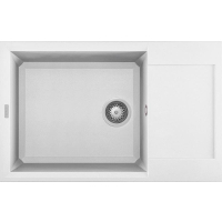 Zlew ELLECI EASY 310 bianco (G68) GRANITEK (LGY31068) *** zamów wycięcie otworów GRATIS ***