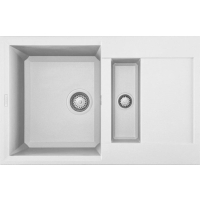Zlew ELLECI EASY 325 bianco (G68) GRANITEK (LGY32568) *** zamów wycięcie otworów GRATIS ***