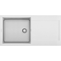 Zlew ELLECI EASY 480 bianco (G68) GRANITEK (LGY48068) *** zamów wycięcie otworów GRATIS ***