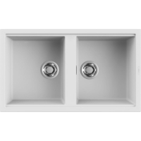 Zlew ELLECI BEST 450 white (K96) KERATEK (LKB45096) *** zamów wycięcie otworów GRATIS ***