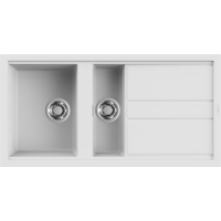 Zlew ELLECI BEST 475 white (K96) KERATEK (LKB47596) *** zamów wycięcie otworów GRATIS ***