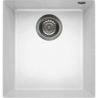 Zlew ELLECI QUADRA 100 white (K96) KERATEK (LKQ10096) *** zamów wycięcie otworów GRATIS ***