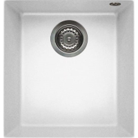 Zlew ELLECI QUADRA 100 BSO white (K96) KERATEK (LKQ10096BSO)