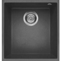 Zlew ELLECI QUADRA 100 BSO dark grey (K99) KERATEK (LKQ10099BSO)