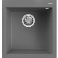 Zlew ELLECI QUADRA 102 dark grey (K99) KERATEK (LKQ10299) *** zamów wycięcie otworów GRATIS ***