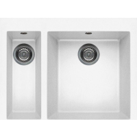 Zlew ELLECI QUADRA 150 white (K96) KERATEK (LKQ15096) *** zamów wycięcie otworów GRATIS ***