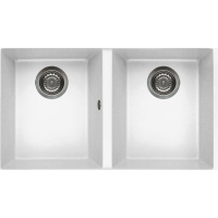 Zlew ELLECI QUADRA 350 BSO white (K96) KERATEK (LKQ35096BSO)