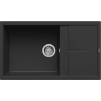 Zlew ELLECI UNICO 410 black (K86) KERATEK (LKU41086) *** zamów wycięcie otworów GRATIS ***
