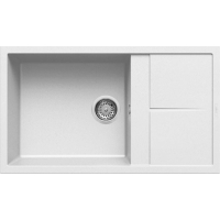 Zlew ELLECI UNICO 410 white (K96) KERATEK (LKU41096) *** zamów wycięcie otworów GRATIS ***