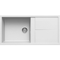 Zlew ELLECI UNICO 480 white (K96) KERATEK (LKU48096) *** zamów wycięcie otworów GRATIS ***