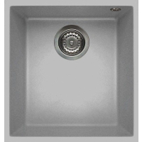 Zlew ELLECI QUADRA 100 BSO aluminium (M79) METALTEK (LMQ10079BSO)