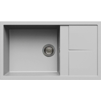 Zlew ELLECI UNICO 410 aluminium (M79) METALTEK (LMU41079) *** zamów wycięcie otworów GRATIS ***