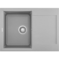 Zlew ELLECI EASY 135 aluminium (M79) METALTEK (LMY13579) *** zamów wycięcie otworów GRATIS ***