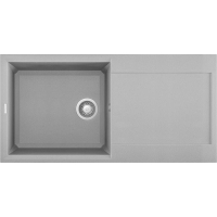 Zlew ELLECI EASY 480 aluminium (M79) METALTEK (LMY48079) *** zamów wycięcie otworów GRATIS ***