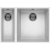 Zlew ELLECI QUADRA 150 BSO bianco (G68) GRANITEK (LGQ15068BSO)