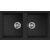 Zlew ELLECI BEST 450 BSO black (K86) KERATEK (LKB45086BSO) *** zamów wycięcie otworów GRATIS ***