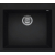 Zlew ELLECI QUADRA 105 black (K86) KERATEK (LKQ10586) *** zamów wycięcie otworów GRATIS ***
