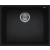 Zlew ELLECI QUADRA 105 BSO black (K86) KERATEK (LKQ10586BSO)