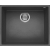 Zlew ELLECI QUADRA 105 BSO dark grey (K99) KERATEK (LKQ10599BSO)